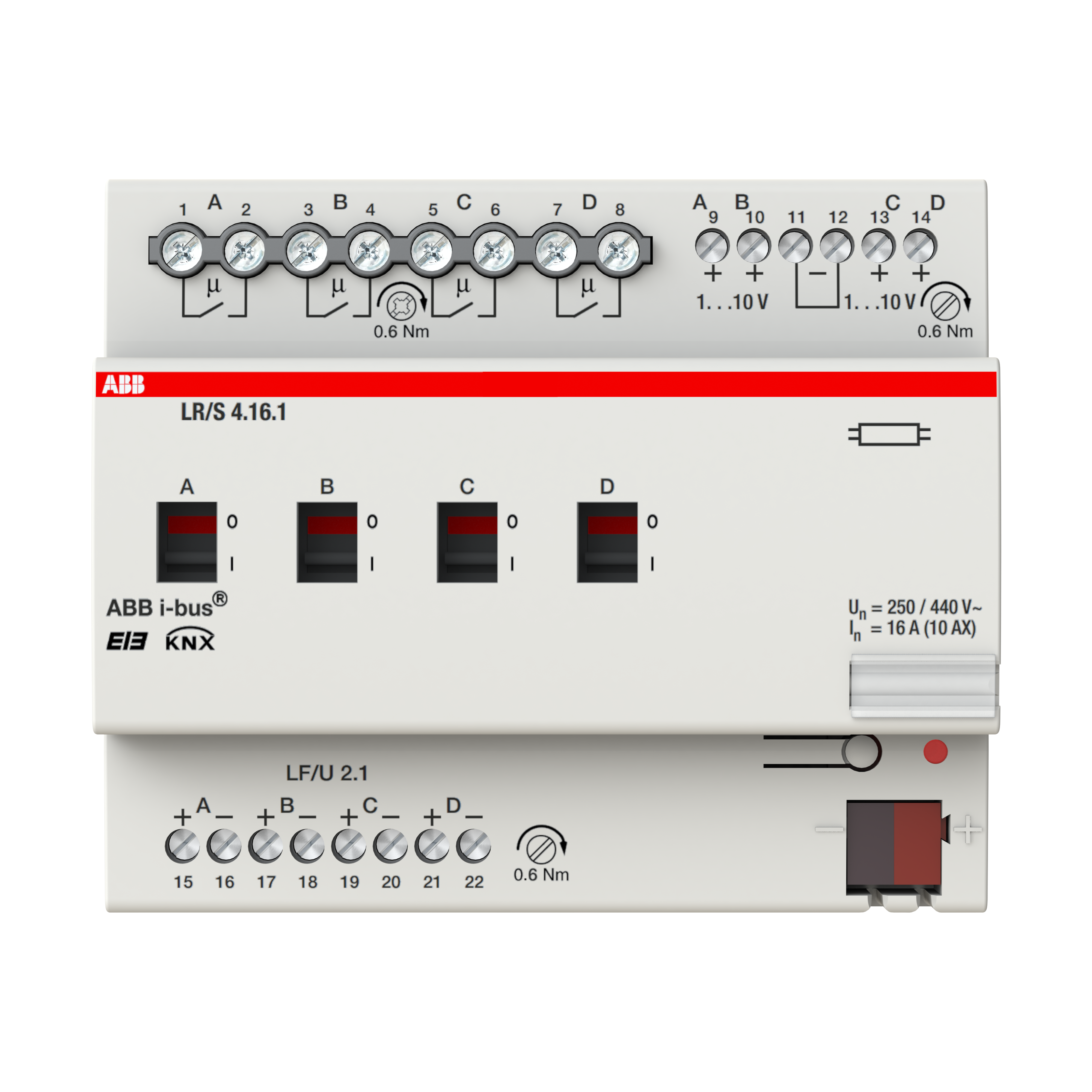 ABB LR/S 4.16.1 KNX 4-канальный светорегулятор